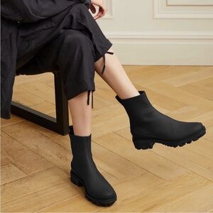 RAG & BONE Shiloh Sport Rubber Rain Boots in Black 9